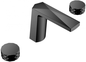 Смеситель для умывальника Boheme Venturo 150-B-DIAMOND черный