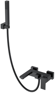 Смеситель для ванны Boheme Qubic Matt Black 473-B