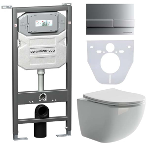 Комплект инсталляции 4 в 1 CeramicaNova Forma CN3009-1002M-1000