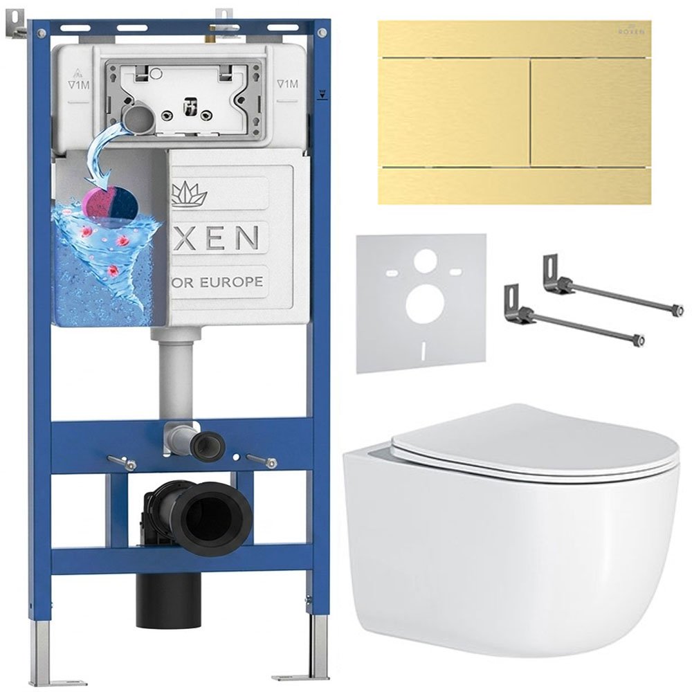 Комплект инсталляции 6 в 1 Roxen StounFix Dual Fresh 868634 с аромадозатором