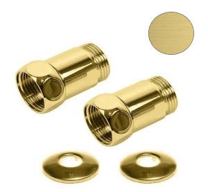 Комплект прямых американок 3/4"х3/4" Г/Ш матовое золото