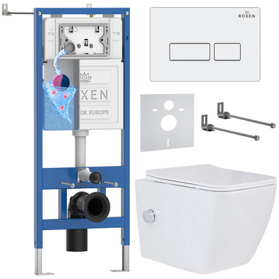Комплект инсталляции 6 в 1 Roxen StounFix Dual Fresh 577477 с аромадозатором