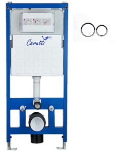 Инсталляция для унитаза Cerutti CR555 с кнопкой CR05WH