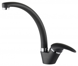 Смеситель для кухонной мойки Zorg Ambra black metallic