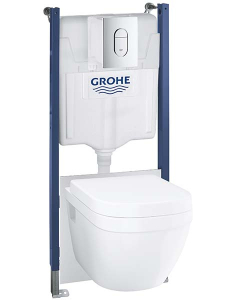 Комплект инсталляции Grohe Solido 5 в 1 с подвесным унитазом Euro Ceramic 39702000