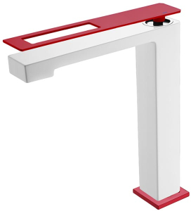 Смеситель для умывальника Boheme Q 142-WR White Red