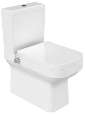 Напольный унитаз CeraStyle Noura WC00403SH00+CS004010100+IM018010201200 с функцией биде пристенный