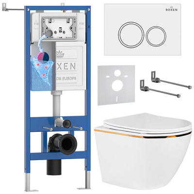 Комплект инсталляции 6 в 1 Roxen StounFix Dual Fresh 728092 с аромадозатором