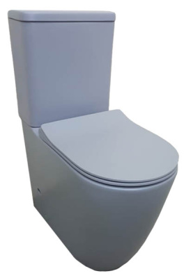 Напольный унитаз CeramaLux 1945 MATT GREY безободковый (с крышкой SoftClose)