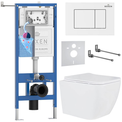 Комплект инсталляции 6 в 1 Roxen StounFix Dual Fresh 969011 с аромадозатором
