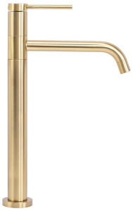 Смеситель для умывальника Rea Lugano slim gold matt B4420