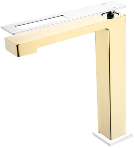 Смеситель для умывальника Boheme Q 142-GCR Gold Chrome