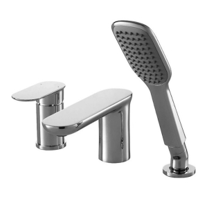 Смеситель на борт ванны на 3 отверстия Bravat Gina F565104C-2-ENG