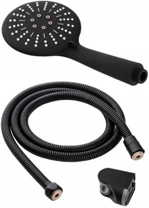 Душевая лейка со шлангом Rea Black REA-P4101