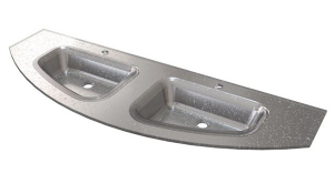 Умывальник Caprigo Legato 155 OW15-3020-SILVER