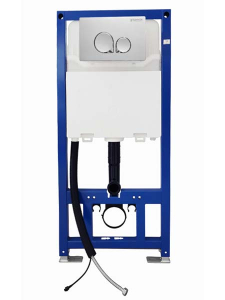 Инсталляция для подвесного унитаза Brunnen EIS BE-5104 Auto flush с кнопкой Silver Drop
