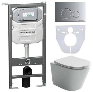 Комплект инсталляции 4 в 1 CeramicaNova Balearica CN6000-1001M-1000