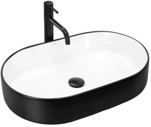 Умывальник Rea Nadia 60 Black Matt White U8781