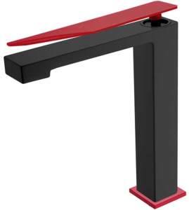Смеситель для умывальника Boheme Q 142-BR.2 Black Red