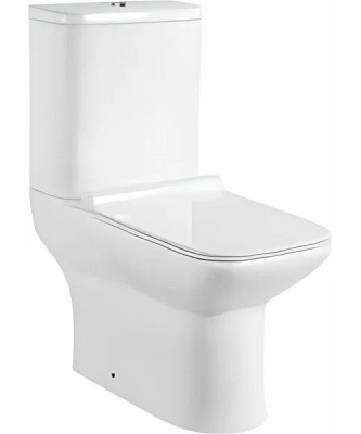 Напольный унитаз CeramaLux WK-9125 безободковый (с крышкой SoftClose)