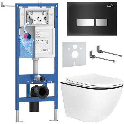 Комплект инсталляции 6 в 1 Roxen StounFix Dual Fresh 964974 с аромадозатором