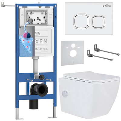 Комплект инсталляции 6 в 1 Roxen StounFix Dual Fresh 542448 с аромадозатором