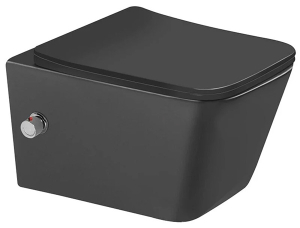 Подвесной унитаз SantiLine SL-5004MB-BD с функцией биде