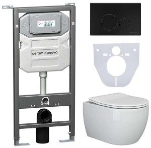 Комплект инсталляции 4 в 1 CeramicaNova Play CN3001-1001B-1000