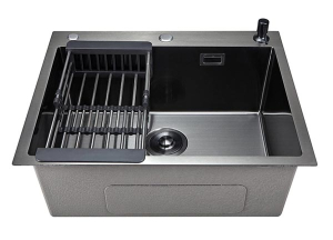 Кухонная мойка Stellar Evier E6050NB (3h) с коландером и дозатором