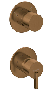 Смеситель встраиваемый Deante Silia Bronze BR BQS C44P (2 функции)
