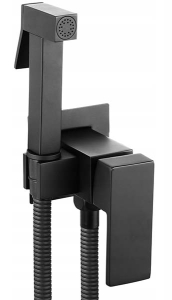 Смеситель для псевдобиде Rea Fenix Black REA-B5687 с гигиеническим душем