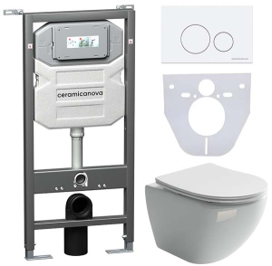 Комплект инсталляции 4 в 1 CeramicaNova Metropol CN4002-1001W-1000