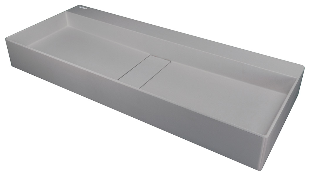 Умывальник Deante Blur CQB_SU8S серый металлик