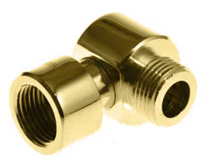 Комплект угловых американок 3/4"х1/2" Г/Ш 751SCH0504RalGold