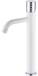 Смеситель для умывальника Boheme Stick 122-WCR White Diamond Chrome