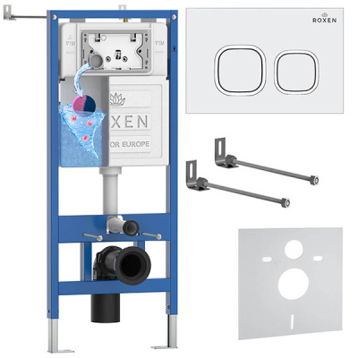 Комплект инсталляции 4 в 1 Roxen StounFix Dual Fresh 826157 с аромадозатором