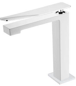Смеситель для умывальника Boheme Q 142-WCR.2 White Chrome