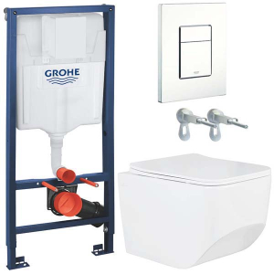 Комплект инсталляции Grohe Rapid Sl 38772SH0 с унитазом Roxen Boro 530145-01 Rimless Soft Close
