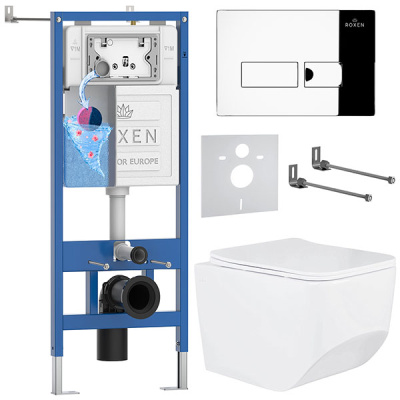 Комплект инсталляции 6 в 1 Roxen StounFix Dual Fresh 594218 с аромадозатором