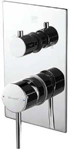 Смеситель скрытого монтажа Bravat Arc P69193C-2-ENG (2 функции)