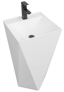 Умывальник Belux Триумф 450x800 белый матовый Solid Surface напольный