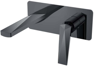 Смеситель встраиваемый Boheme Venturo 375-SGM Shine Gun Metall для умывальника