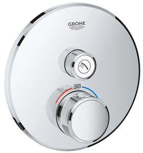 Смеситель встраиваемый Grohe Grohtherm SmartControl	29118000 термостатический
