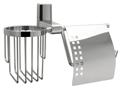 Держатель для туалетной бумаги Wasserkraft Leine K-5059 / K-5059WHITE с держателем для освежителя воздуха