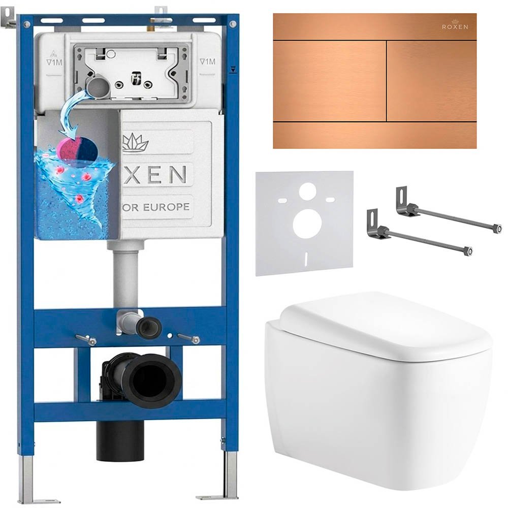 Комплект инсталляции 6 в 1 Roxen StounFix Dual Fresh 967363 с аромадозатором