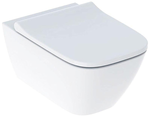 Подвесной унитаз Geberit Smyle Square Rimfree 500.683.00.2 с сиденьем SoftClose