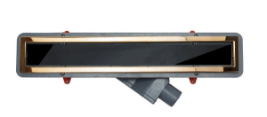 Душевой трап Pestan Confluo Premium Line Black Glass Gold черное стекло