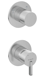Смеситель встраиваемый Deante Silia Steel BQS F44P (2 функции)