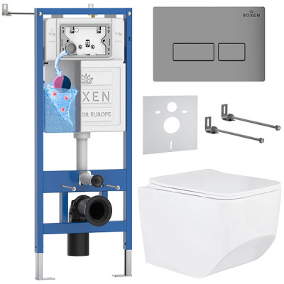 Комплект инсталляции 6 в 1 Roxen StounFix Dual Fresh 608537 с аромадозатором
