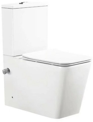 Напольный унитаз SantiLine SL-5017SM-BD с функцией биде и встроенным смесителем